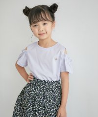 ROPE' PICNIC　KIDS/【KIDS】肩あきフリルハーフスリーブTシャツ/505822369