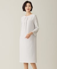 J.PRESS LADIES/【洗える】ノルディス2wayジョーゼット レース袖 ワンピース/505823261