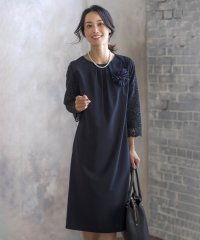 J.PRESS LADIES/【洗える】ノルディス2wayジョーゼット レース袖 ワンピース/505823261