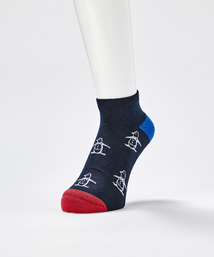セール 33%OFF】アンクル丈 ペンギン飛び柄ソックス 【返品不可