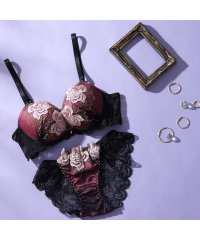 Spark's/パリーゼ Palissee 【脇高】【EFカップ】エレガンスローズ3/4モールドカップブラ＆バックレースショーツ【返品不可商品】/505823756