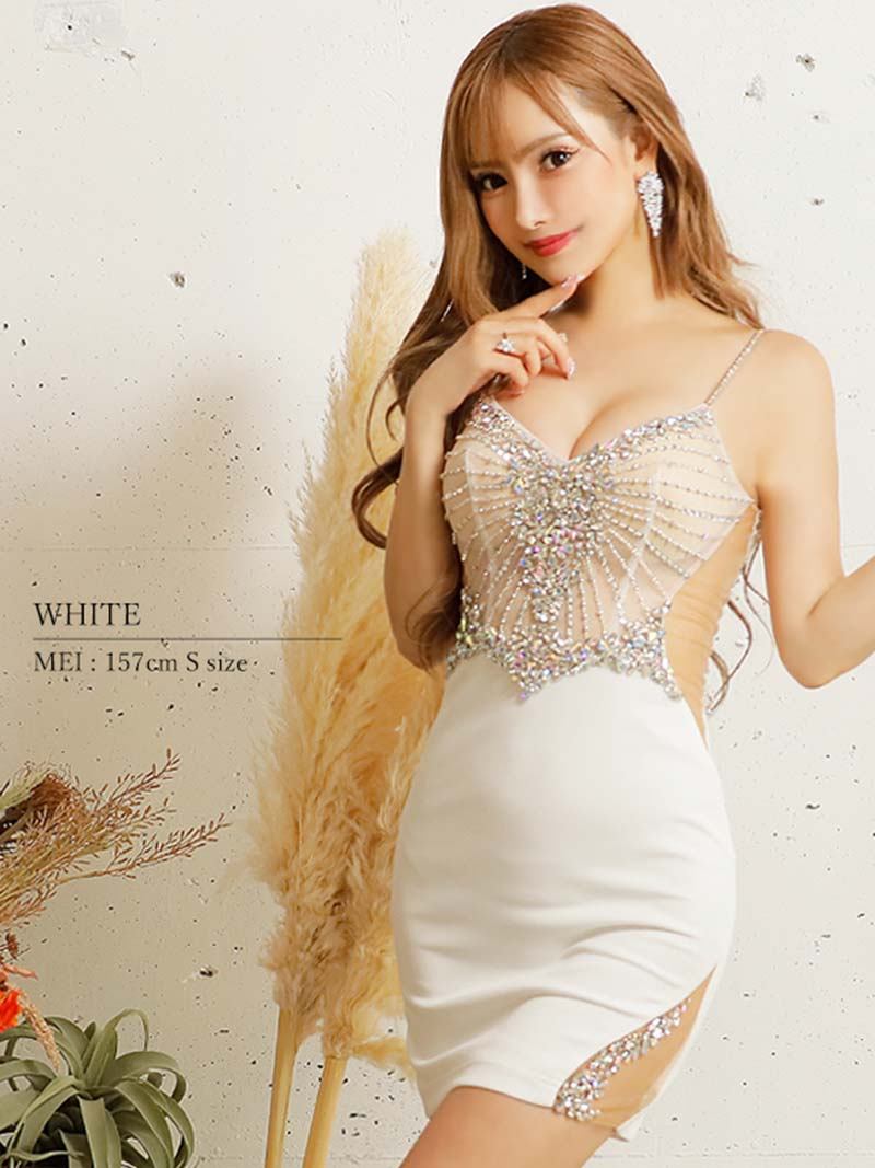 AngelRドレス 最終値下げ XSサイズあり【ANGEL R/エンジェルアール】ゴールドビジュー