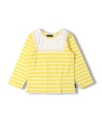 moujonjon/【子供服】 moujonjon (ムージョンジョン) レース付き無地・ボーダー長袖Ｔシャツ 80cm～140cm M22803/505824305