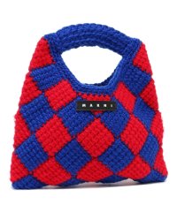 MARNI/マルニ ハンドバッグ キッズ かぎ針編みバッグ ミニバッグ ロゴ ブルー レッド キッズ MARNI M00995 M00RP 0MC06 BLUE RED/505824575