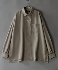 SITRY/【SITRY】ドレープ レギュラーカラー シャツ  無地 長袖 きれいめシャツ/505520794