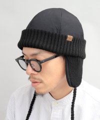 AMS SELECT/イヤーカバー付き タフタナイロン ロールワッチ ワッチキャップ ロールキャップ 耳当て付き 秋 冬 防寒 アウトドア 旅行/505798622