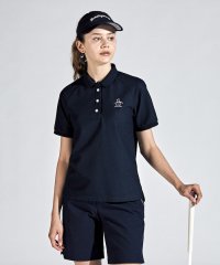 Munsingwear/10 YEARS POLO SHIRTS BIG LOGO ラグランスリーブ半袖シャツ/505824331