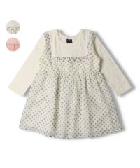 Crescent/【子供服】 crescent (クレセント) 水玉シフォン長袖ワンピース 80cm～130cm N22302/505825549