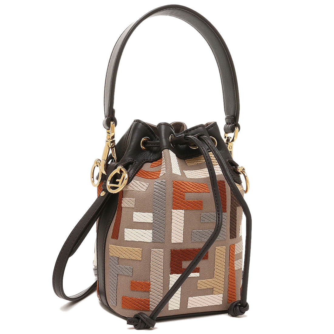 【新品】FENDI フェンディ Pocket Charm ズッカ柄 ブラック 新品】FENDI フェンディ Pocket Charm ズッカ柄 ブラック
