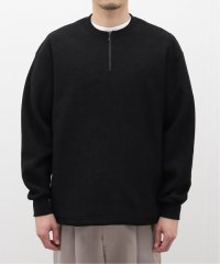 417 EDIFICE/HONEYCOMB HALF ZIP CREW / ハーフジップクルー/505826553