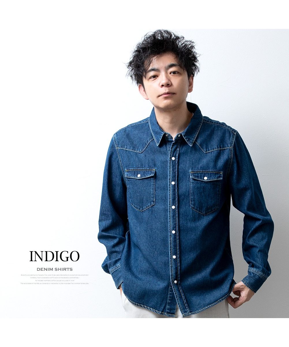 DES_PHEMMES 売れ筋商品|||デス フェム シャツ トップス レディース Denim shirts Purple セール】レースアップデニムシャツ（シャツ/ブラウス）｜GYDA