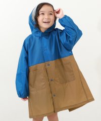 devirock/ランドセル対応 袖丈を調整できる バイカラーレインコート(リフレクター付き) 子供服 キッズ ベビー 男の子 女の子 レインウェア カッパ 新学期グッズ 入園 /505160777