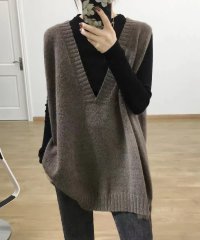 MAISON BREEZE/【SETUP7】ベスト Vネック プルオーバー オーバーサイズ ニット ビッグシルエット KNF049/505818650