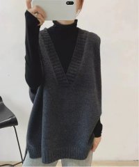 MAISON BREEZE/【SETUP7】ベスト Vネック プルオーバー オーバーサイズ ニット ビッグシルエット KNF049/505818650