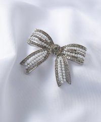 MAISON BREEZE/【MAISON BREEZE】メタルパール モチーフ ブローチ ハート リボン オケージョン セレモニー アクセサリー KNF049/505818678