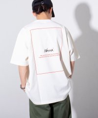 GLOSTER/【NANGA×GLOSTER】別注  ワンポイントロゴ刺繍 バックプリントTシャツ/505823290