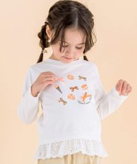 Noeil aime BeBe/天竺フリルレーススイーツTシャツ(80~130cm)/505825062