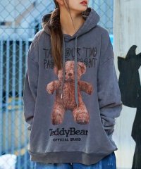 1111clothing/◆TEDDY BEAR ピグメントフーディー◆ ピグメント パーカー メンズ オーバーサイズ フーディ レディース ビッグフーディ ビッグパーカー ベア/505826173