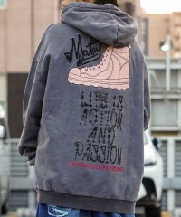 1111clothing/◆スニーカーモチーフ ピグメントフーディー◆ ピグメント パーカー メンズ オーバーサイズ フーディ レディース ビッグフーディ ビッグパーカー 刺繍/505826175