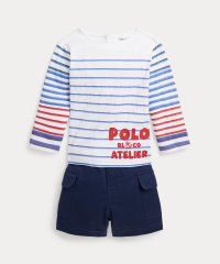 POLO RALPH LAUREN/(ベビー)ストライプド コットン Tシャツ & カーゴ ショートパンツ セット/505827471