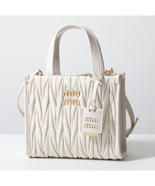セール】MIUMIU ハンドバッグ MATELASSE マテラッセ 5BA277 N88 