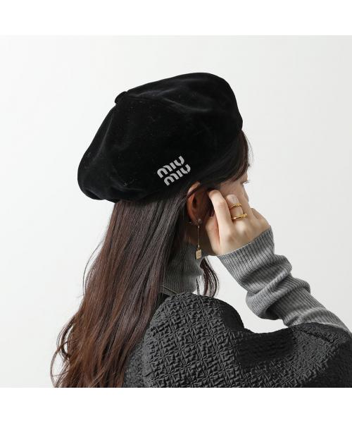 MIUMIU ベレー帽 5HC075 068 ベルベット(505827981) | ミュウ MIUMIU ベレー帽 5HC075 068 ベルベット(505827981) | ミュウ