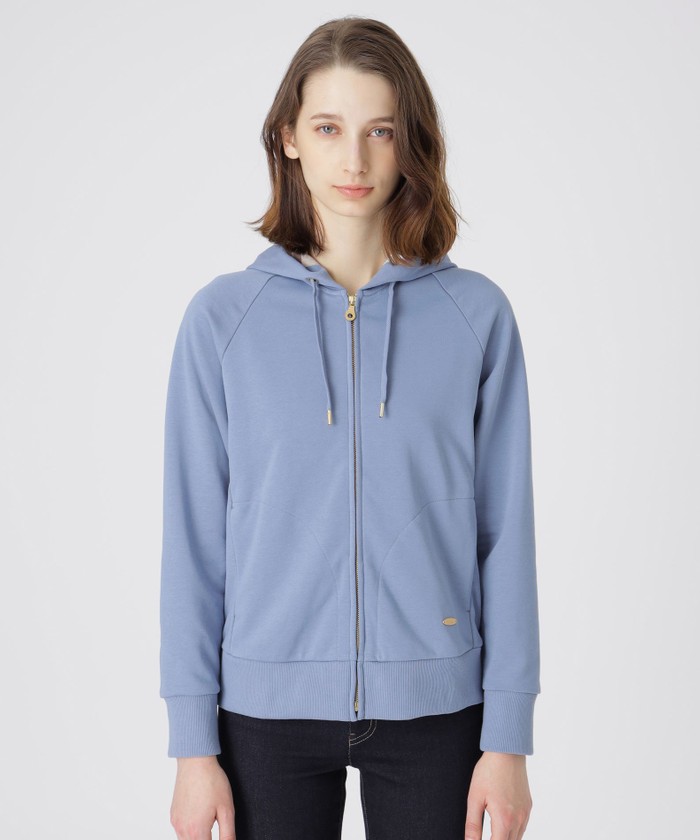 ブルーレーベルクレストブリッジ　パーカー ジップアップブルゾン　３８ バーバリー ブルーレーベルクレストブリッジ ジップアップ