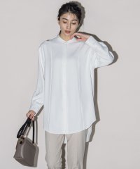 la.f.../【セットアップ対応/洗濯機で洗える】ダブルクロス2WAYロングシャツブラウス/505826635