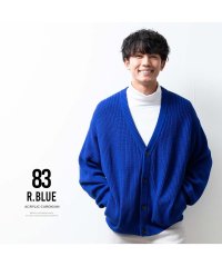  GENELESS/ジェネレス GENELESS カーディガン メンズ 厚手 畔編み ゆったり カーデ 秋冬 暖かい メンズカーディガン トップス ビッグシルエット ネイビー 大き/505828138