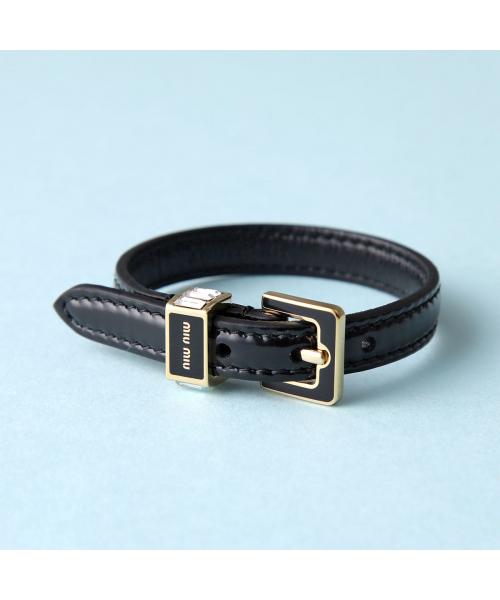 MIUMIU ブレスレット 5IB472 2F9G エナメル ロゴ(505829306 MIUMIU ブレスレット 5IB472 2F9G エナメル ロゴ(505829306