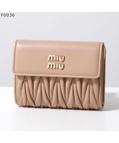 ミュウミュウ Miu Miu MIUMIU 二つ折り財布 MATELASSE