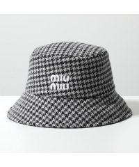 MIUMIU/ミュウミュウ Miu Miu MIUMIU バケットハット 5HC196 2F87 千鳥格子/505829679
