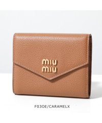 MIUMIU/MIUMIU 二つ折り財布 5MH040 2DT7 レザー ミニ財布/505829687