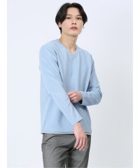 m.f.editorial/ドライリップル フェイクVネック長袖Tシャツ メンズ Tシャツ カットソー カジュアル インナー ビジネス ギフト プレゼント/505829924