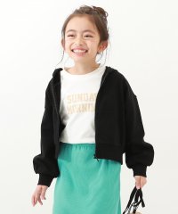 devirock/クロップド丈 ジップパーカー 子供服 キッズ 女の子 トップス パーカー トレーナー ジップパーカー /505830062