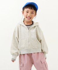 devirock/クロップド丈 ジップパーカー 子供服 キッズ 女の子 トップス パーカー トレーナー ジップパーカー /505830062