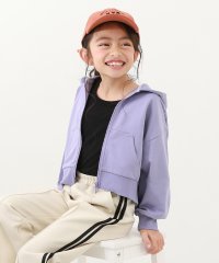 devirock/クロップド丈 ジップパーカー 子供服 キッズ 女の子 トップス パーカー トレーナー ジップパーカー /505830062