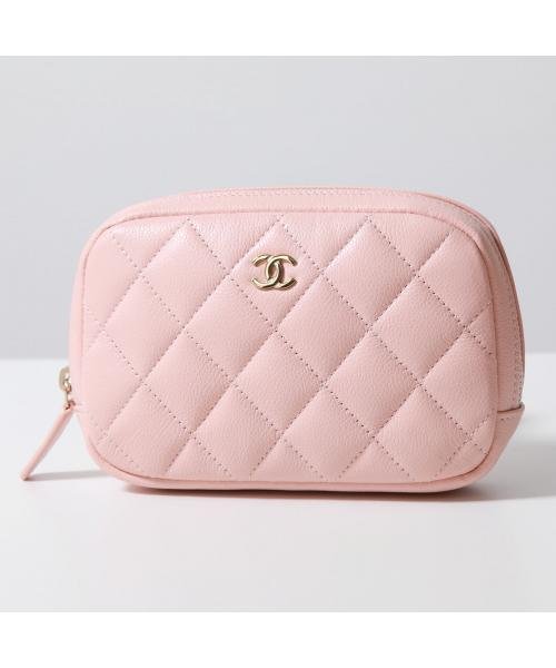 セール5%OFF】CHANEL ポーチ A80909 B10583 マトラッセ ココマーク 