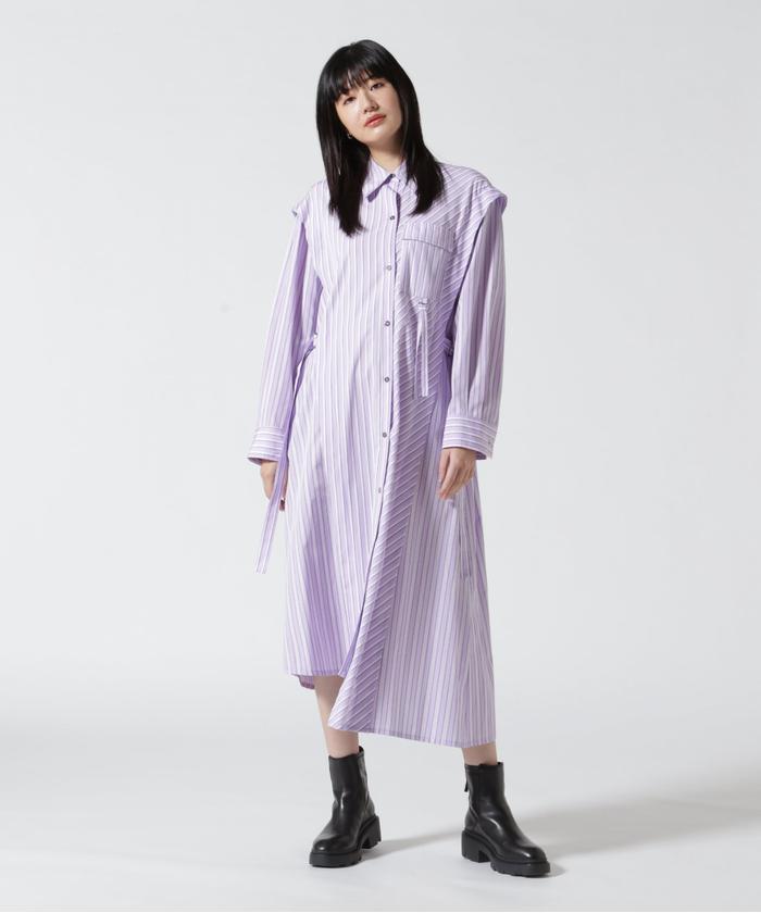 AULA AILA アウラアイラ　ノースリーブ　ワンピース赤紫 DRESS — aulaaila