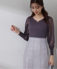 PROPORTION BODY DRESSING/パールモチーフシアースリーブリブニット/505830700