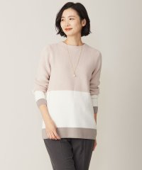 J.PRESS LADIES（LARGE SIZE）/【洗える】CLEAR COTTON BLEND カラーブロック ニット/505798997