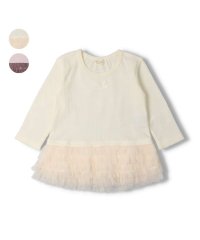 Kids Zoo/【子供服】 kid´s zoo (キッズズー) 裾チュールフリル付き長袖Ｔシャツ 80cm，90cm W22800/505827928