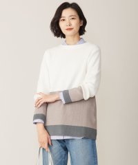 J.PRESS LADIES/【洗える】CLEAR COTTON BLEND カラーブロック ニット/505832260