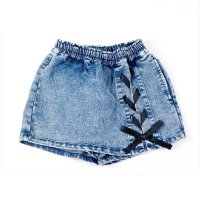 BACKYARD FAMILY/Njeans81016 ケミカルデニム 編み上げスカート風ショートパンツ/505831815