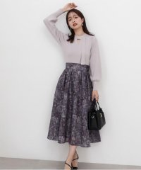 PROPORTION BODY DRESSING/シアーチェックフラワースカート/505832931