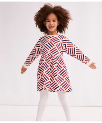 PETIT BATEAU/スウェットプリント長袖ワンピース/505833683