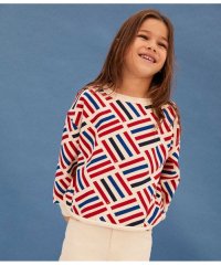 PETIT BATEAU/スウェットプリント長袖プルオーバー/505833713