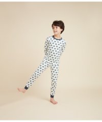 PETIT BATEAU/裏起毛プリント長袖パジャマ/505833719