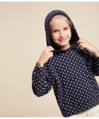 PETIT BATEAU/ドットプリントスウェット長袖フーディ/505833728