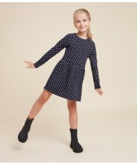 PETIT BATEAU/ドットプリント長袖ワンピース/505833740